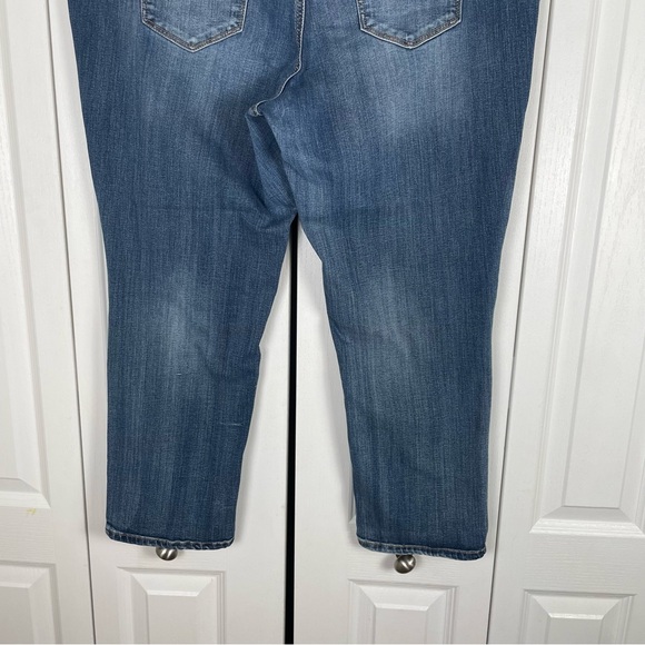 Jessica Simpson Exposed Button Fly Straight Ankle Jeans Women’s 18W Distressed - Picture 9 of 15